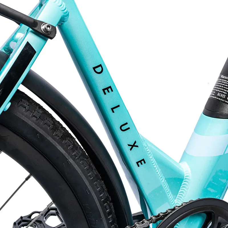 Ampere Deluxe Step Through 700c Wheel Electric Bike Blue-2